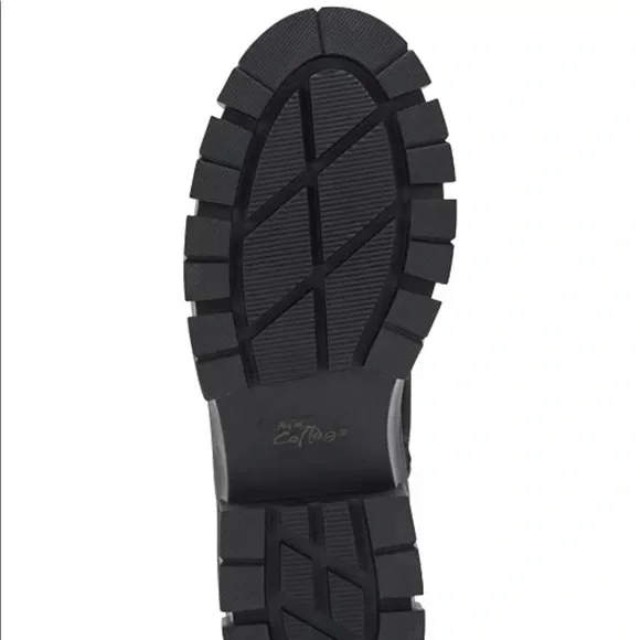 Aqua College Pippa Leather Lug Sole Waterproof Combat Boot - Picture 4 of 7